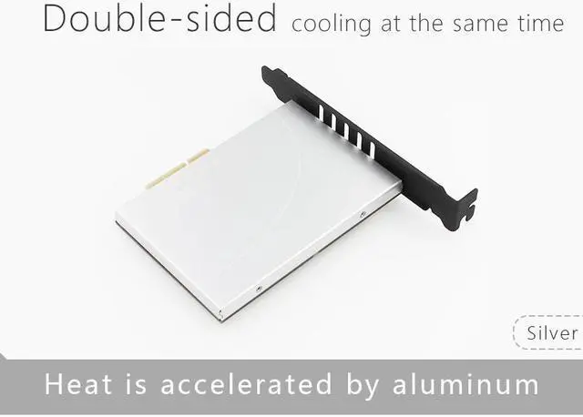 Alt view image 2 of 7 - Frigate No.1 M.2 NVMe SSD NGFF TO PCIE 3.0 X4 Adapter M Key interface card Support PCI-Express x4 2280 Size m.2 FULL SPEED