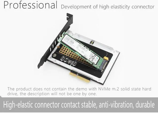 Alt view image 5 of 7 - Frigate No.1 M.2 NVMe SSD NGFF TO PCIE 3.0 X4 Adapter M Key interface card Support PCI-Express x4 2280 Size m.2 FULL SPEED