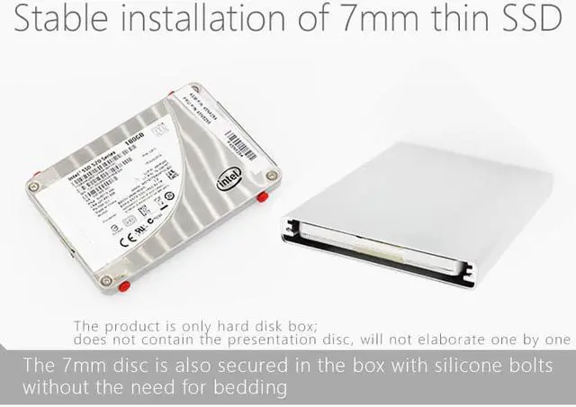 Alt view image 2 of 5 - Q5w 2.5 Mobile HDD SSD BOX USB3.0 TRIM ALL Aluminium SATA3 Speed 9.5mm or 7mm Harddisk Built-in write protection switch up to 3T