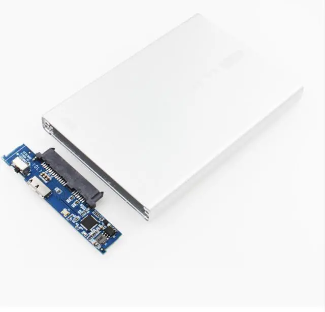 Alt view image 5 of 5 - Q5w 2.5 Mobile HDD SSD BOX USB3.0 TRIM ALL Aluminium SATA3 Speed 9.5mm or 7mm Harddisk Built-in write protection switch up to 3T