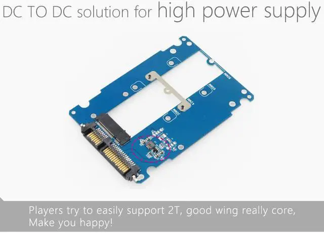 Alt view image 3 of 7 - SN7 NGFF TO SATA SSD BOX SATAIII 2.5' SSD 2230 2242 2260 2280mm 67 pin NGFF TO 22Pin SATA 80mm ngff TO SATA M.2 ngff To SATA3 SSD