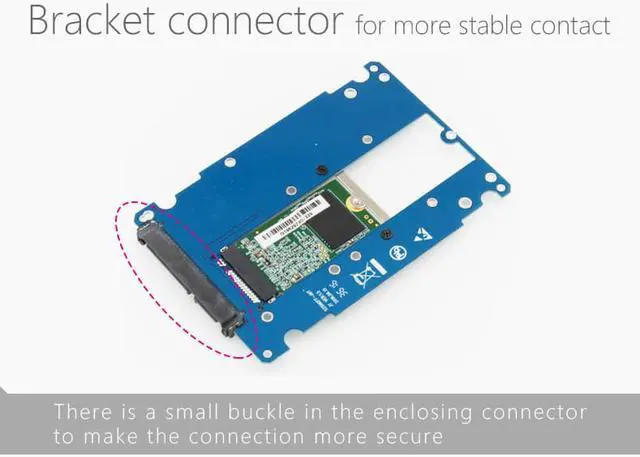 Alt view image 6 of 7 - SN7 NGFF TO SATA SSD BOX SATAIII 2.5' SSD 2230 2242 2260 2280mm 67 pin NGFF TO 22Pin SATA 80mm ngff TO SATA M.2 ngff To SATA3 SSD