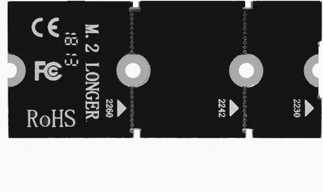 Alt view image 4 of 6 - M.2 LONGER NVME HeatSink NGFF M.2 heatsink 2280 aluminum sheet Thermal conductivity silicon wafer cooler heatsink copper