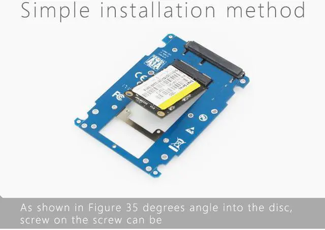 Alt view image 4 of 7 - SM7 mSATA TO SATA SSD BOX SATAIII 2.5' SSD Box 30x27/50/70mm 52 pin mSATA TO 22Pin SATA 50mm and SATA 52Pin and SATA3 SSD Caddy