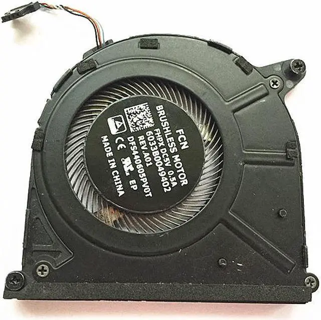 Main image of New 4 pin CPU Cooling fan for HP HP X360 1030 G2  917886-001  6033B0049402   DFS440605PVOT