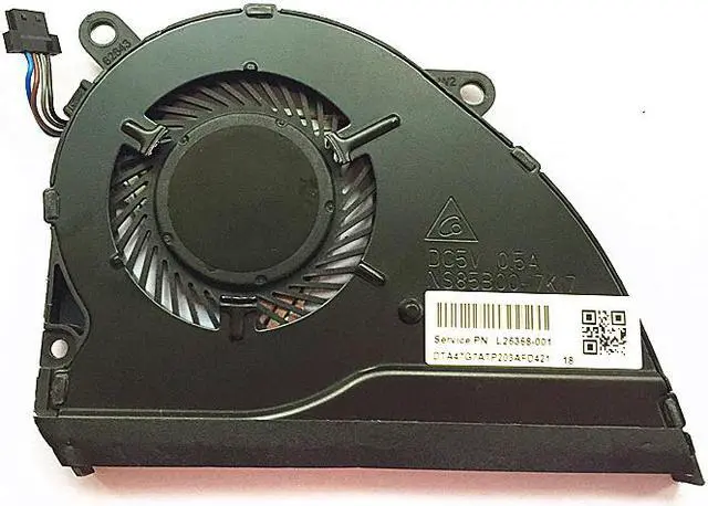 Main image of New 4 pin cooling fan for HP 14-ce1004tx 1005tx 1006tx L26368-001 G7A-UMA NFB87A05H-001 FSFA18M DC 5V 0.5A fan cooler