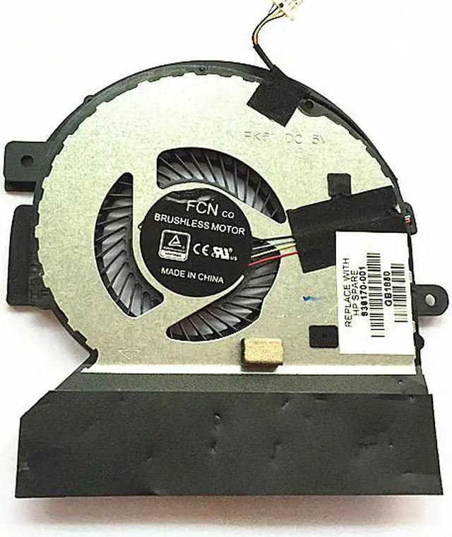 Main image of 4 pin CPU Cooling Fan for  HP envy X360 15-BQ 15-BP BP101 102 103TX 15M-BQ021DX 15-bq075n 007ur FJGF 023.1008U.0011 DFS561405PL0T