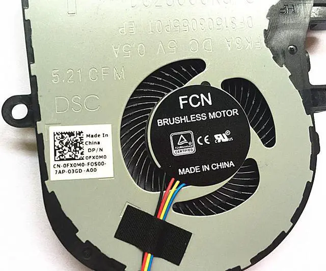 Alt view image 3 of 3 - New original 4 pin for Dell Latitude 3590 L3590 E3590 for inspiron 15 5570 5575 fan cooler FX0M0 0FX0M0 cn-0FX0M0 DC28000K9R0