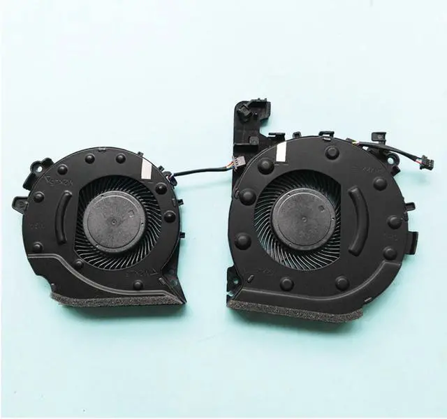 Alt view image 3 of 5 - A pair 4 wire GPU CPU  COOLING FAN COOLER FOR HP PAVILION 15-CX0068TX 15-CX0058WM 15-CX 15-CX0160TX  5-CX0060TX TPN-C133 DDFS481305MC0T FKKA  L20334-001 DFS501105PR0T FKK9 L20335-001