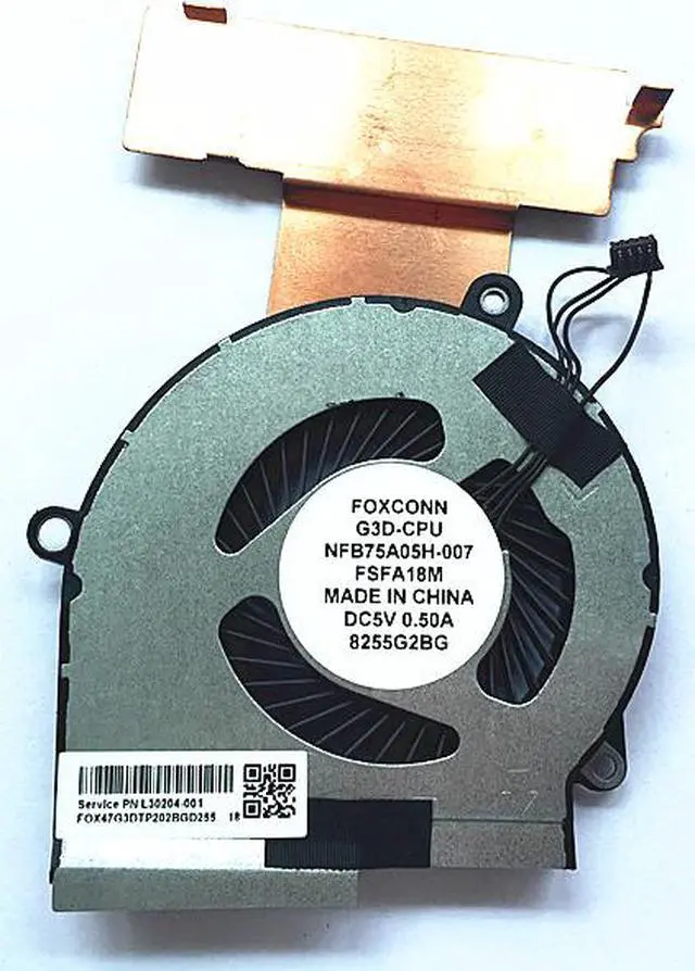 Main image of New 4 wire CPU cooling FAN FOR HP OMEN 4 Pro PC  15.6' I5 I7 Gaming 15-DC 15-DC0013TX 15-DC0004TX 15-dc0005TX  L30203-001 NFB75A05H-007 FSFA18M