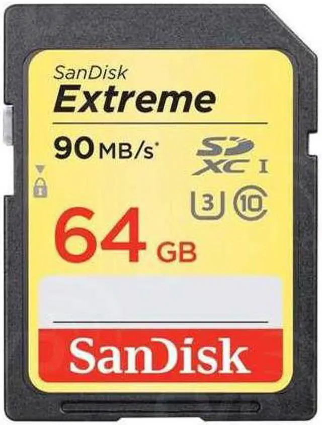 Main image of SanDisk 64GB SD extreme U3 4K 600X 90mb/s 16G SDHC UHS-I - Pack of 5