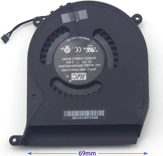 Main image of 4 PIN New Laptop CPU Cooling Fan for Apple 610-0158 BUB0712HC-HM01