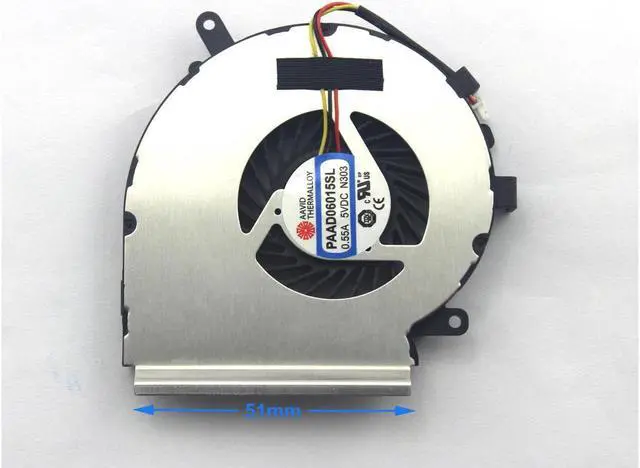 Main image of 3 PIN New CPU Cooling Fan For MSI Gaming GP62 2QD 2QE 6QE 6QF GP72 2QD 2QE 6QE 6QF