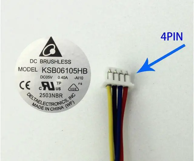 Alt view image 3 of 5 - 4 PIN New Laptop CPU Cooling Fan for Asus Z53J Z53Ja Z53Jc Z53Jm Z53Jp Z53Jr Z53Jv KFB0505HHA