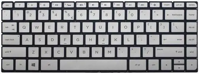 Main image of Laptop Backlit keyboard for HP Spectre 15-ap 15-ap000 x360 US UI Layout Silver Color