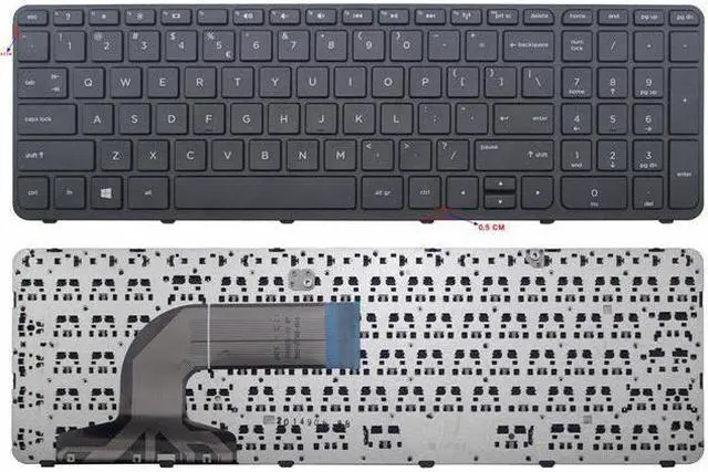 Main image of Laptop keyboard for HP 350 G1 350 G2 355 G2 752928-001 758027-001 With Frame US layout black color