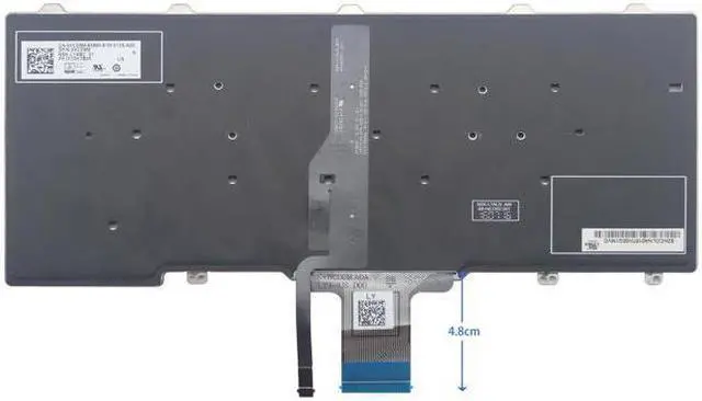 Alt view image 2 of 2 - Laptop backlit keyboard for Dell Latitude E5270 US layout Black color no frame