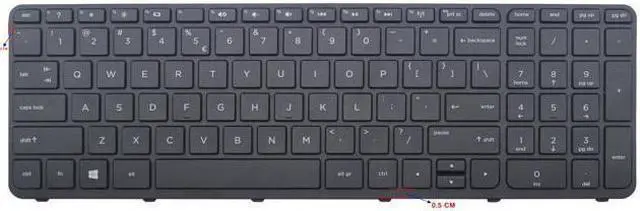 Alt view image 2 of 3 - Laptop keyboard for HP 350 G1 350 G2 355 G2 752928-001 758027-001 With Frame US layout black color