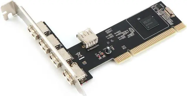 Alt view image 5 of 6 - 5 Ports USB 2.0 PCI Card Controller Adaptor Converter