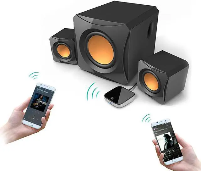 Alt view image 4 of 6 - BTI-029 Bluetooth 5.0 Audio Bluetooth Transmitter Receiver 2 IN 1 3.5mm CSR8670 V5.0 Wireless Bluetooth Adapter for Car and TV