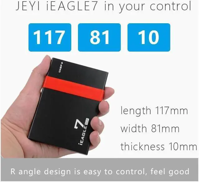 Alt view image 6 of 7 - iEAGLE7 2.5 Mobile HDD SSD BOX USB3.0 Port Support TRIM NCQ ASM1153E Chip ALL Aluminium Fast SATA3 Speed ONLY 7mm Harddisk up to 5T