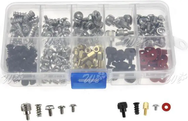Main image of 228pcs Computer PC Screws Kit w/case for Motherboard Case Fan Hard Disk Notebook