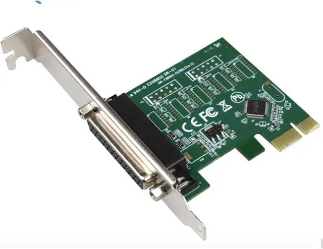 Alt view image 5 of 7 - PCI-E 1x  Parallel Port DB25 LPT Printer Card Adapter Expansion card for WCH382L  full duplex