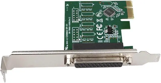 Alt view image 7 of 7 - PCI-E 1x  Parallel Port DB25 LPT Printer Card Adapter Expansion card for WCH382L  full duplex