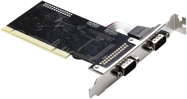 Alt view image 6 of 7 - PCI serial port expansion card PCI to Dual Serial RS232 DB9 adapter card controller