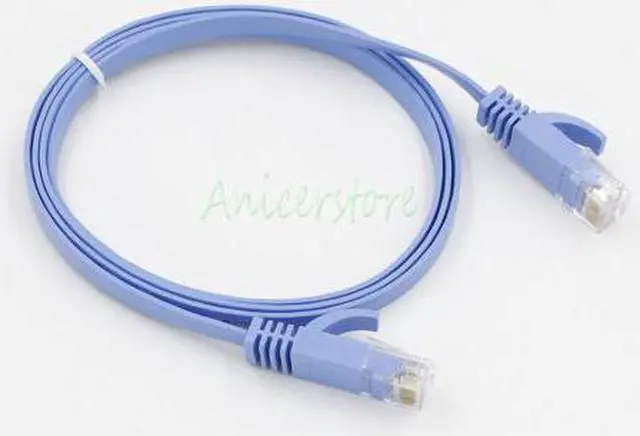 Alt view image 2 of 2 - RJ45 CAT6a Cat6 Flat Ethernet Patch Network Lan Cable 1M 3FT