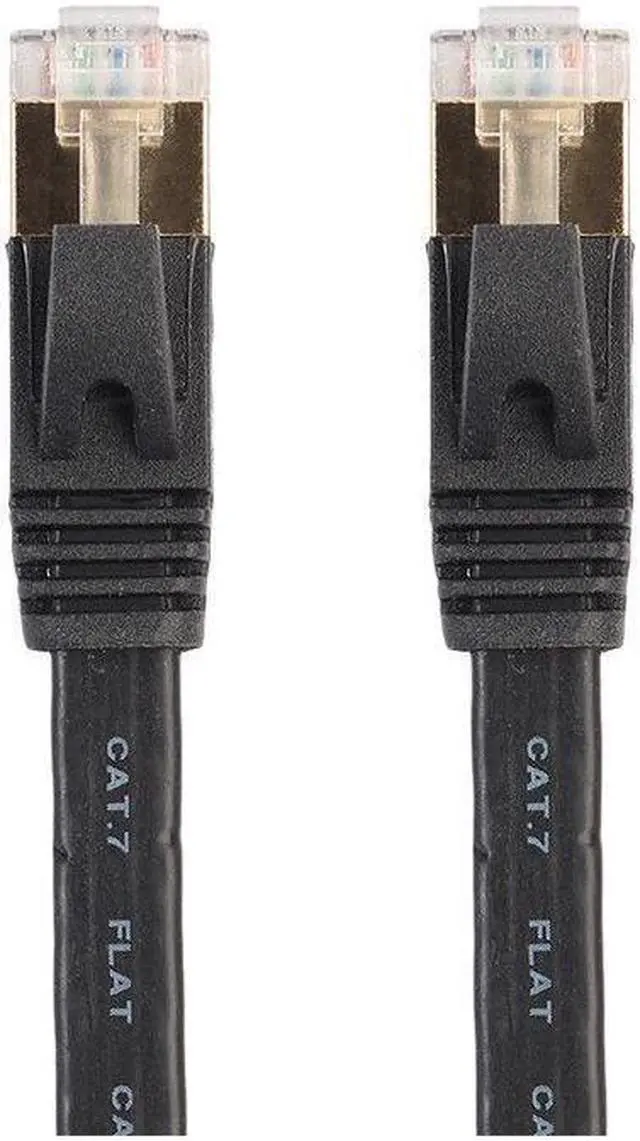 Alt view image 7 of 7 - 3.3FT/6.6FT/10FT/15FT/33FT/49.2FT  CAT7 10 Gigabit 600Mhz Flat Ethernet Shielded (SSTP) Cable Modem Router RG45 LAN Network Cord