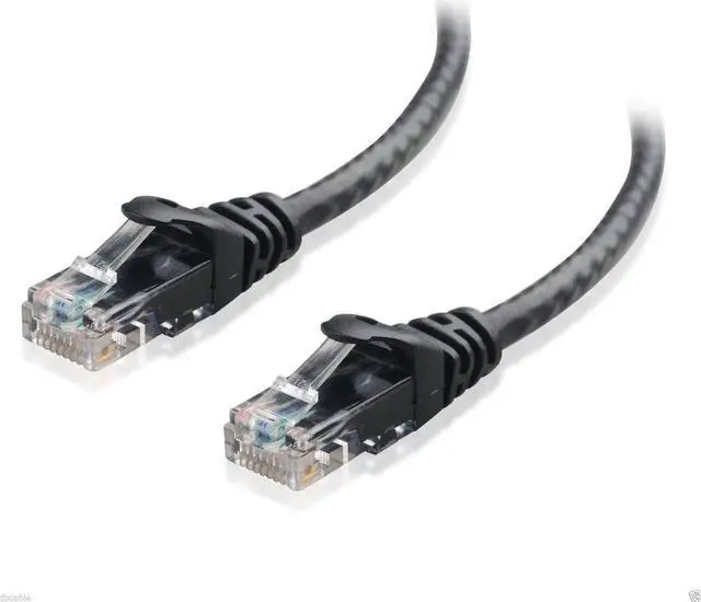 Alt view image 2 of 2 - CAT6 Patch Cord Cable 500mhz Ethernet Internet Network LAN RJ45 UTP BLACK