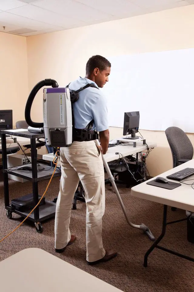 Alt view image 3 of 12 - PROTEAM 107310 Backpack Vacuum Cleaner, 6 qt., 11.6 lb.