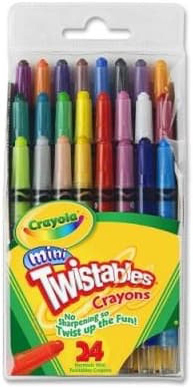 Mini Twist up Crayons , Eight Colors , Never Need Sharpening , in Plastic  Tray and Box , Durable Crayons for Little Fingers, Fun for All 