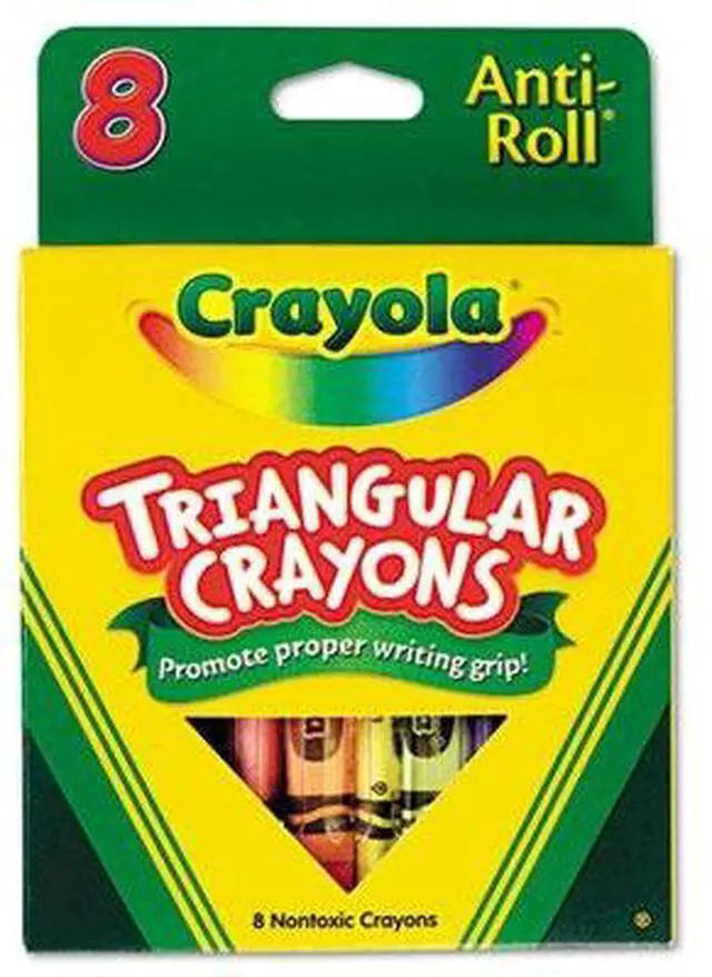 Alt view image 2 of 15 - Crayola Triangular Crayons 8 Colors/Box 524008