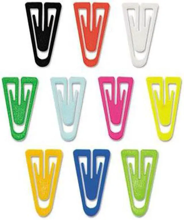 Alt view image 5 of 10 - Advantus Paper Clips Plastic Large (1-3/8") Assorted Colors 200/ Box PC0600