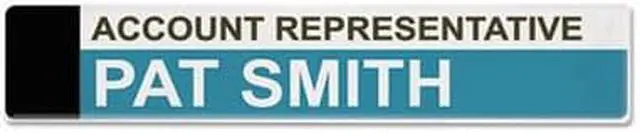 Alt view image 3 of 9 - Panel Wall Sign Name Holder, Acrylic, 9 X 2, Clear