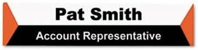 Alt view image 4 of 9 - Panel Wall Sign Name Holder, Acrylic, 9 X 2, Clear