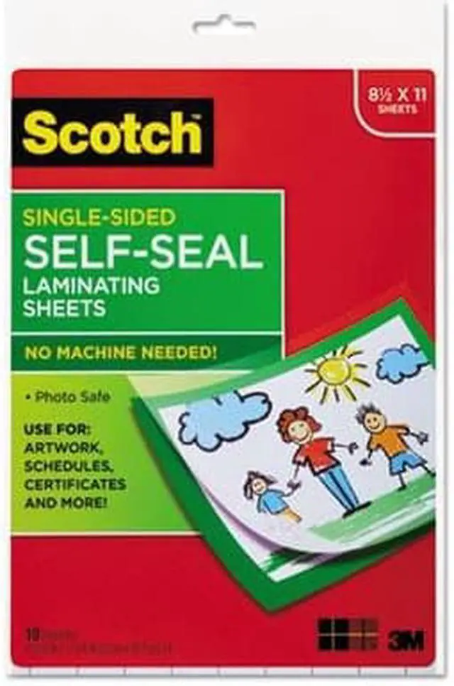 Alt view image 4 of 12 - Self-Sealing Laminating Sheets, 6.0 mil, 8 1/2 x 11, 10/Pack