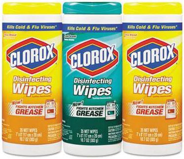 Alt view image 2 of 20 - Clorox 30112 Disinfecting Surface Cleaner Wipes Value Pack Scented 105 ct Total