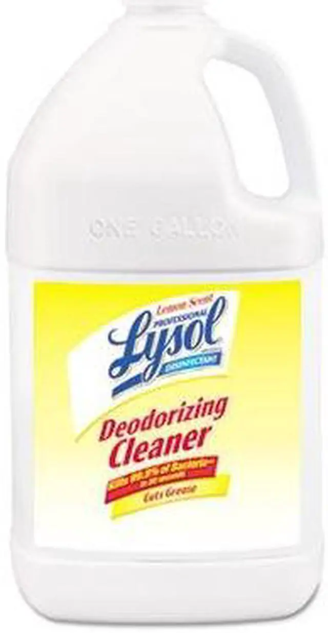 Alt view image 4 of 19 - Reckitt Benckiser 76334CT Professional LYSOL Brand Disinfectant Deodorizing Cleaner, 1 gal. Bottle, Concentrate, Lemon Scent