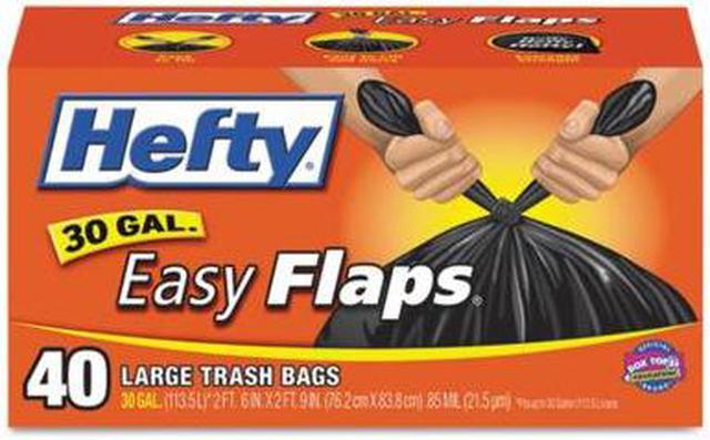 Hefty Easy Flaps 30-gallon Large Trash Bags - Large Size