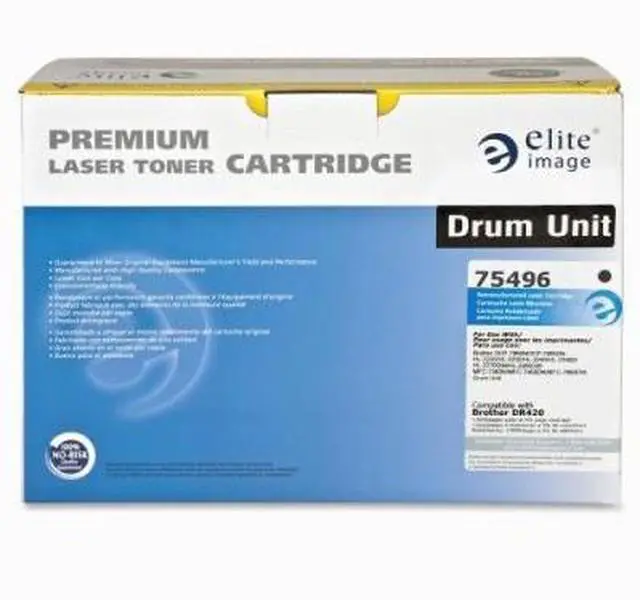 Main image of Elite Image 75496 Replacement Drum 12 000 Page Yield Black Replacement for Brother DR420
