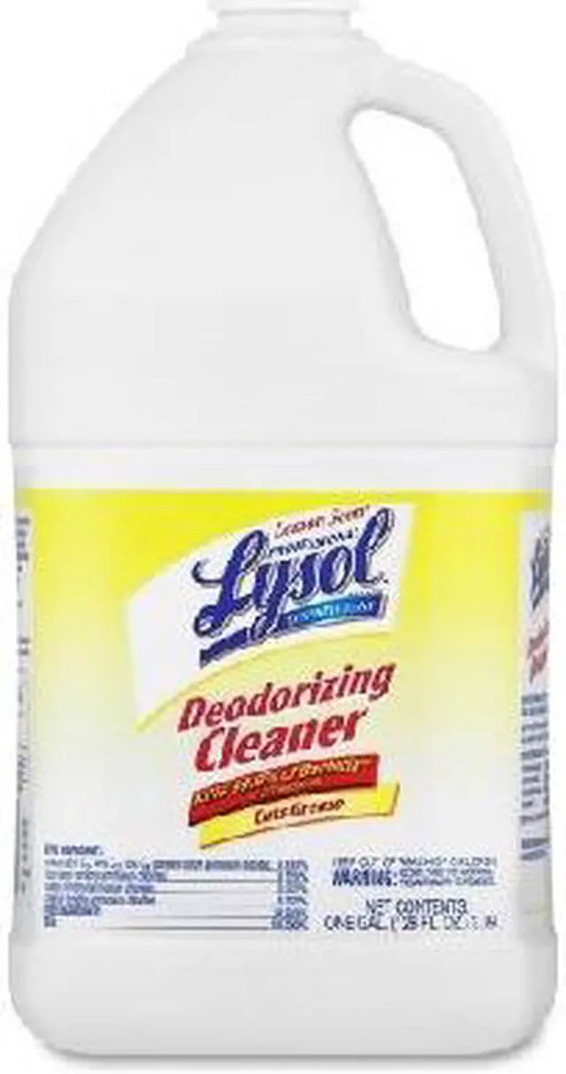 Alt view image 3 of 19 - Reckitt Benckiser 76334CT Professional LYSOL Brand Disinfectant Deodorizing Cleaner, 1 gal. Bottle, Concentrate, Lemon Scent