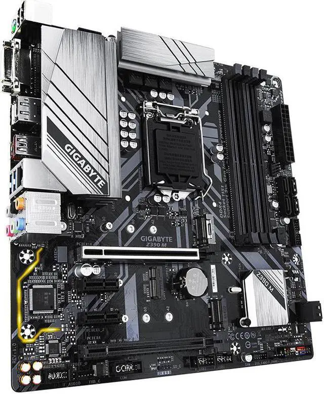 Alt view image 10 of 11 - Z390 M LGA 1151 Intel Z390 DDR4 Micro ATX Motherboard (Z390 M)