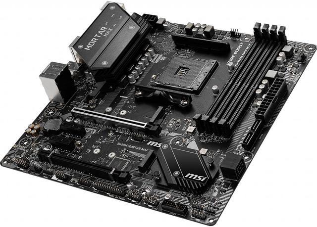 Alt view image 8 of 15 - B450M Mortar Max Socket AM4 AMD B450 DDR4 Micro ATX Motherboard (B450M MORTAR MAX)