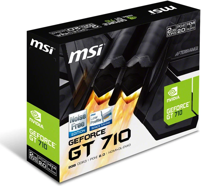 Alt view image 5 of 12 - MSI GT 710 2GD3H LP Graphics Card (V809-2000R)