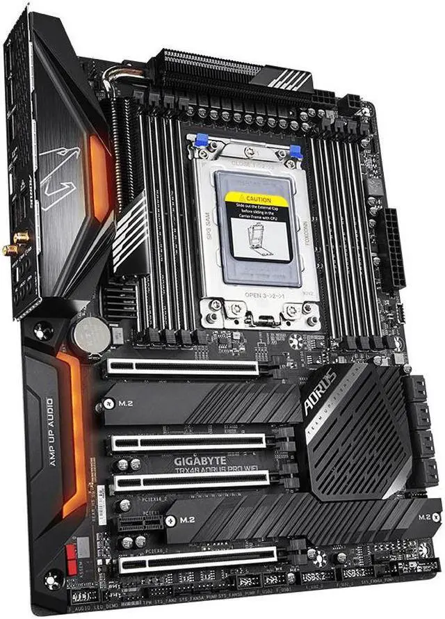 Alt view image 7 of 9 - GIGABYTE TRX40 AORUS PRO WIFI sTRX4 AMD TRX40 SATA 6Gb/s ATX AMD Motherboard