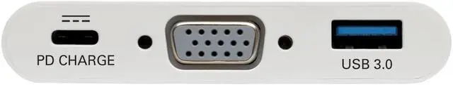 Alt view image 10 of 19 - Tripp Lite USB C to VGA Multiport Adapter w/ PD Charging USB Type C to VGA (U444-06N-VU-C)