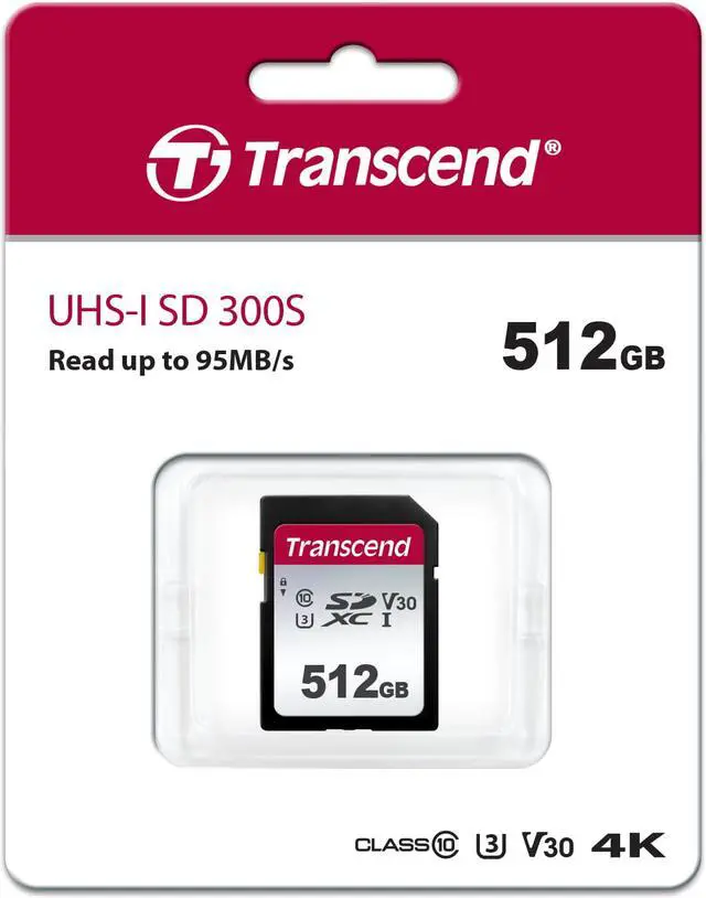 Alt view image 5 of 9 - Transcend 512 GB Class 10/UHS-I (U3) SDXC